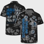 Stylish Dallas Mavericks Floral Blackout Hawaiian Shirt – Aloha Shirt