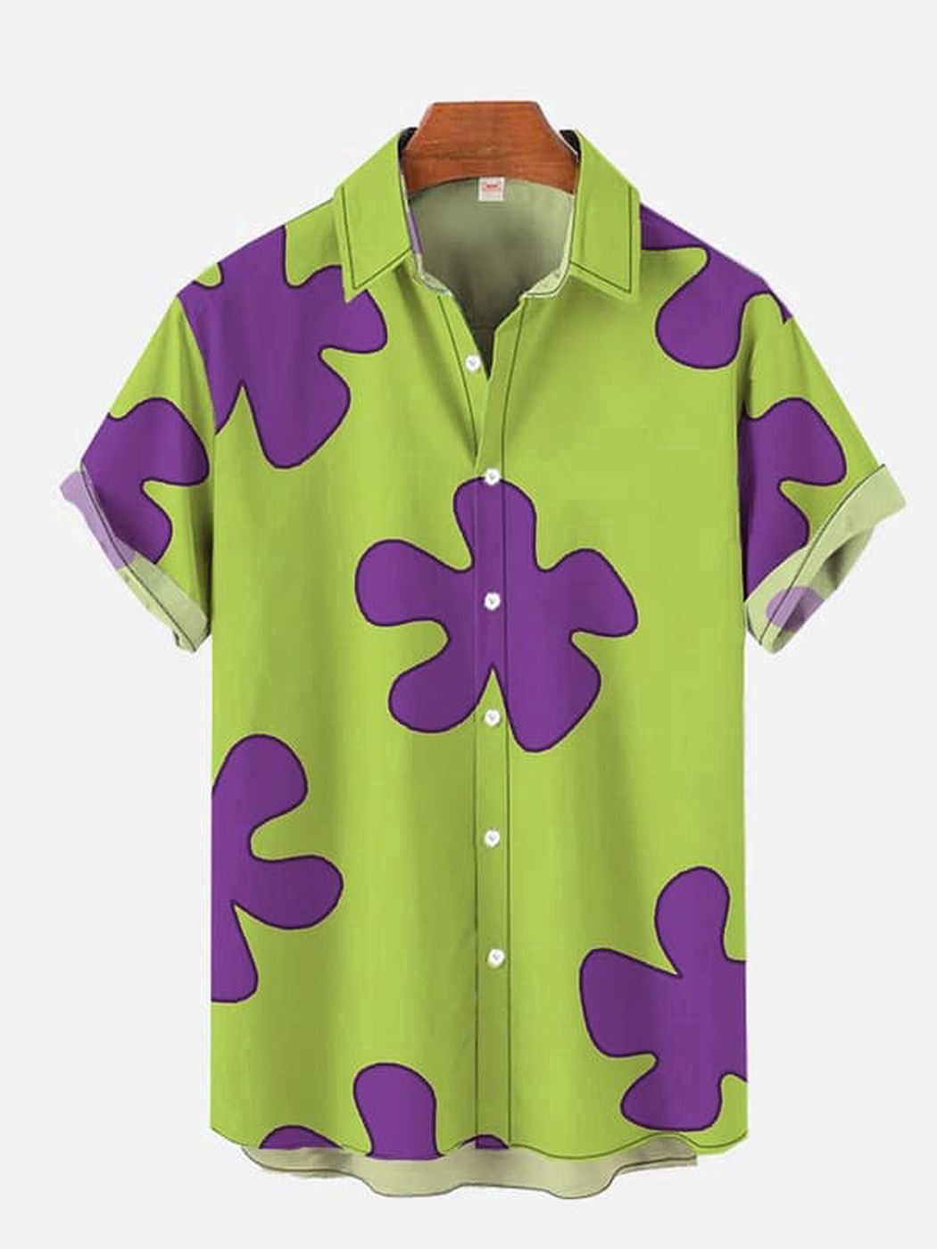 Summer Casual Patrick Star Cartoon Image Printing Short Sleeve Aloha Hawaiian Shirt Summer Casual Patrick Star Cartoon Image Printing Short Sleeve Aloha Hawaiian Shirt