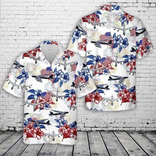Us Air Force Boeing B-52 Stratofortress 4Th Of July Trendy Hawaiian Shirt
