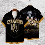 Vegas Golden Knights Champions Stanley Cup 2023 3D 3D Button 3D Button Hawaiian Shirt Gift for Men Dad Father Gift for Men Dad Father