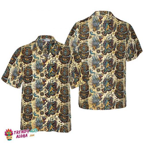 Vintage Nautical Scuba Diving Hawaiian Shirt