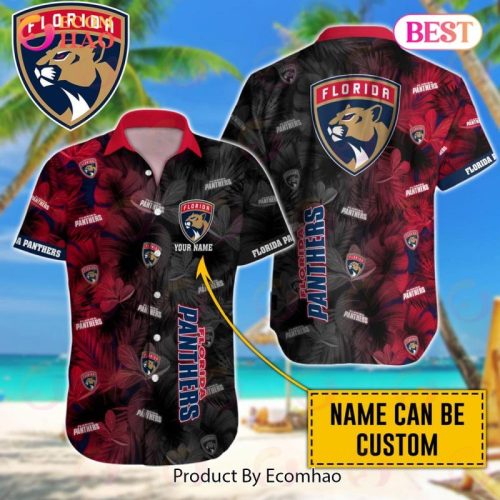 Custom Florida Panthers NHL Hawaiian T-Shirt – Personalize Your Team Spirit!