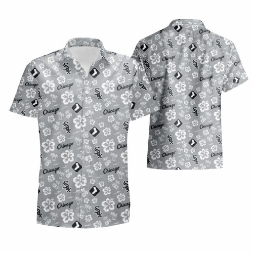 Chicago White Sox Hawaiian Shirt - Baseball Aloha Summer Shirt Hibiscus Flower Print