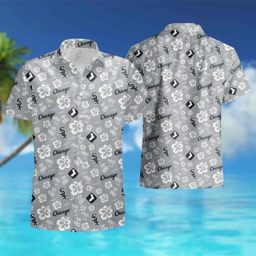 Chicago White Sox Hawaiian Shirt – Baseball Aloha Summer Shirt Hibiscus Flower Print