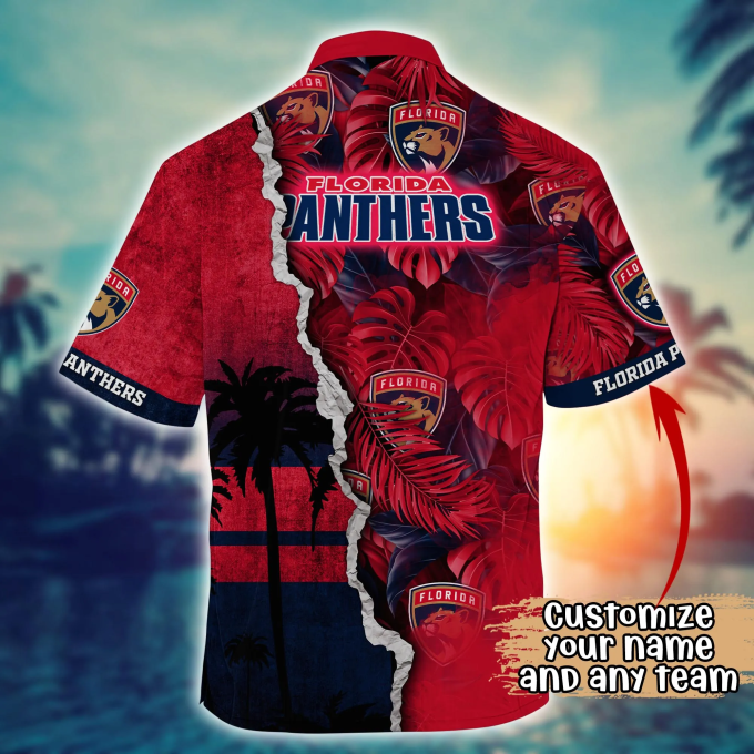 Florida Panthers Fan Flower Hawaii Shirt & Tshirt Custom Summer Football Shirts
