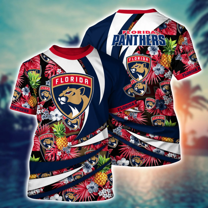 Florida Panthers NHL Flower Hawaii Shirt & Tshirt – Summer Football Fan Gear NA49221