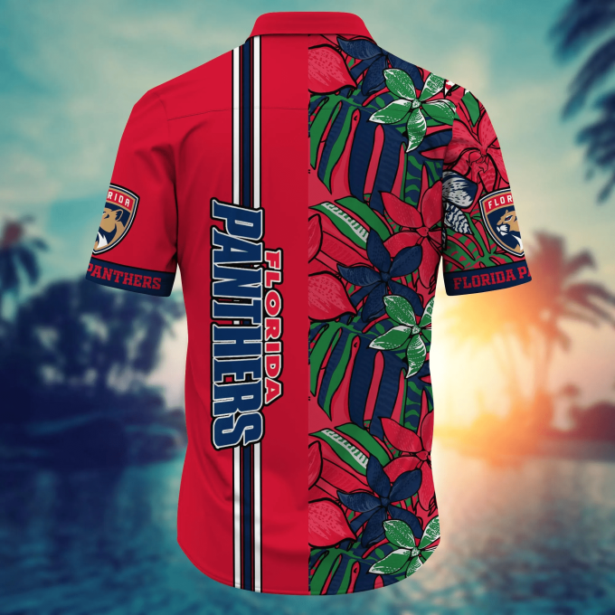 Florida Panthers NHL Flower Hawaii Shirt & Tshirt for Fans – Summer Football Shirts NA49359
