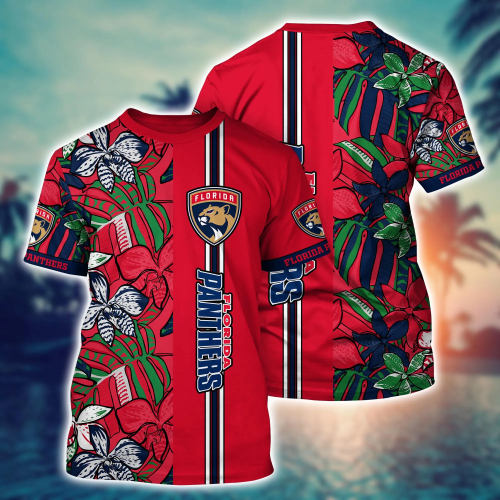 Florida Panthers NHL Flower Hawaii Shirt & Tshirt for Fans – Summer Football Shirts NA49359