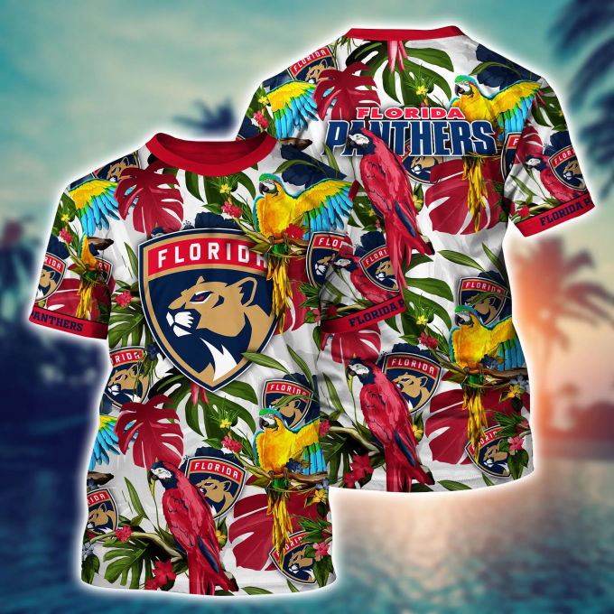 Florida Panthers NHL Flower Hawaii Shirt and Tshirt for Fans – Summer Football NA49405