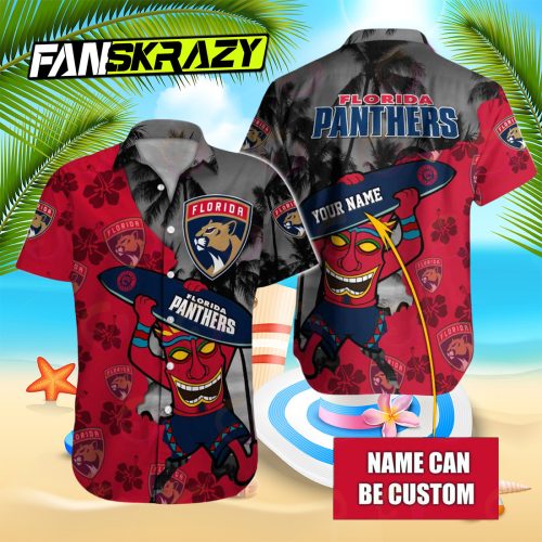 Official NHL Florida Panthers Native Hawaiians Button Shirt – Limited Edition