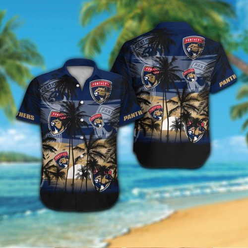 Florida Panthers Tropical Aloha Hawaiian Shirt Set for Men Women Kids