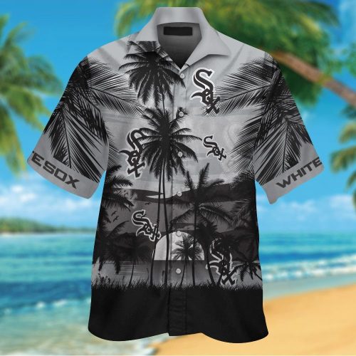 Chicago White Sox Tropical Aloha Hawaiian Shirt Set - Men Women Kids