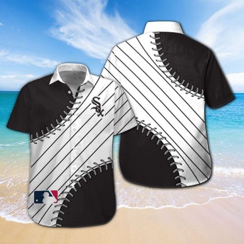 Chicago White Sox Tropical Aloha Hawaiian Shirt Set - Men Women Kids MTE02