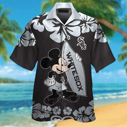 Chicago White Sox Mickey Mouse Tropical Hawaiian Shirt Set – Men Women Kids