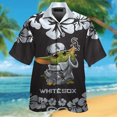 Chicago White Sox Baby Yoda Hawaiian Shirt Set - Fun & Stylish Short Sleeve Button Up for Men Women & Kids