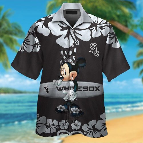 Chicago White Sox Minnie Mouse Tropical Aloha Hawaiian Shirt Set - For Men Women & Kids
