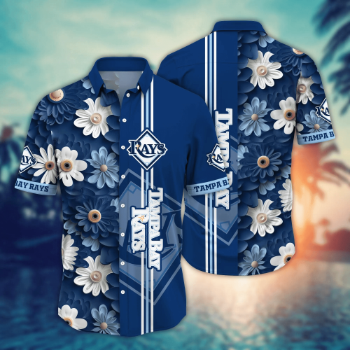 Tampa Bay Rays MLB Flower Hawaii Shirt & Tshirt - Summer Football Shirts Gift for Fans