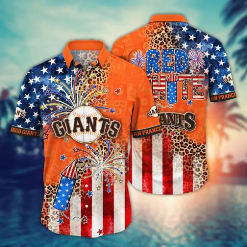 San Francisco Giants MLB Hawaii Shirt for Independence Day and Summer