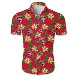 Florida Panthers Hawaiian Shirt: Tropical Floral Button Up for Fans