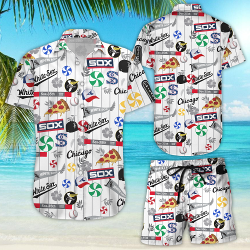 Chicago White Sox Hawaiian Shirt Beggars Pizza Baseball Hibiscus Flower Aloha