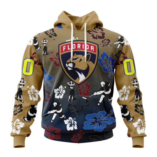 Florida Panthers Hawaiian Print Unisex Hoodie - Official Fan Gear HD4124