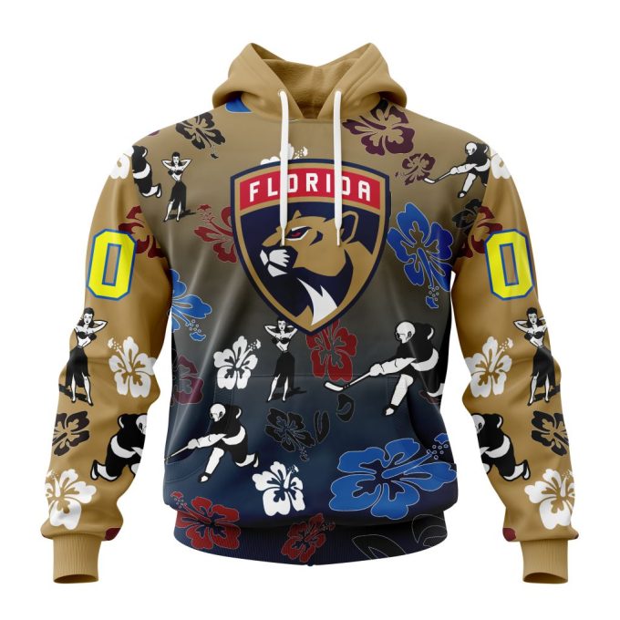Florida Panthers Hawaiian Print Unisex Hoodie – Official Fan Gear HD4124