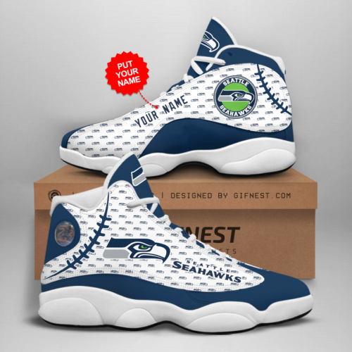 Seattle Seahawks Air Jordan 13 Sneaker Custom For Fans Gift