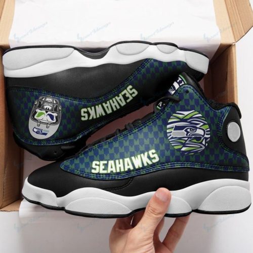 Seattle Seahawks Air Jordan 13 Sneaker Custom For Fans Gift