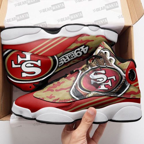 San Francisco 49ers Air Jordan 13 Sneaker Custom For Fans Gift