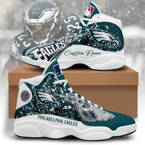 Philadelphia Eagles Air Jordan 13 Sneaker Custom For Fans Gift