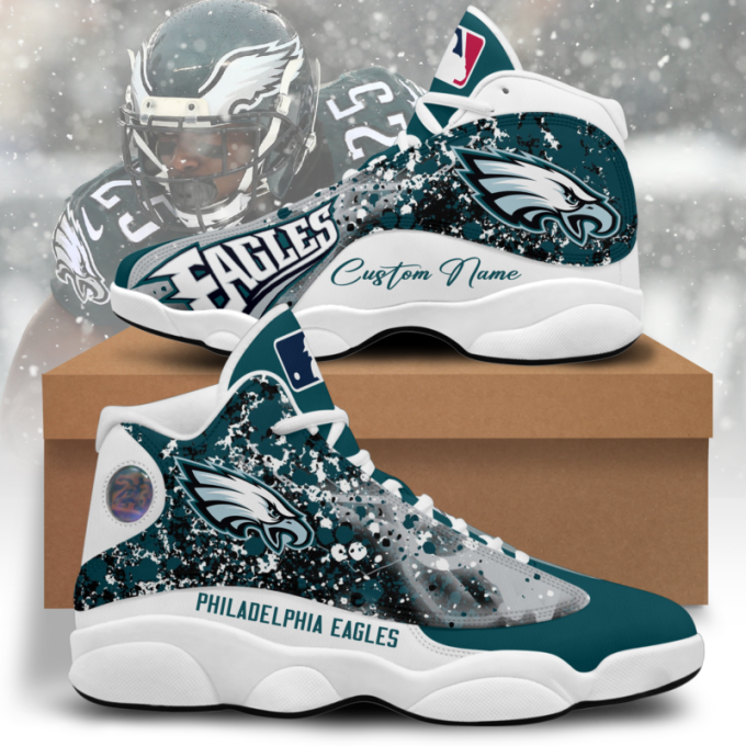 Philadelphia Eagles Air Jordan 13 Sneaker Custom For Fans Gift