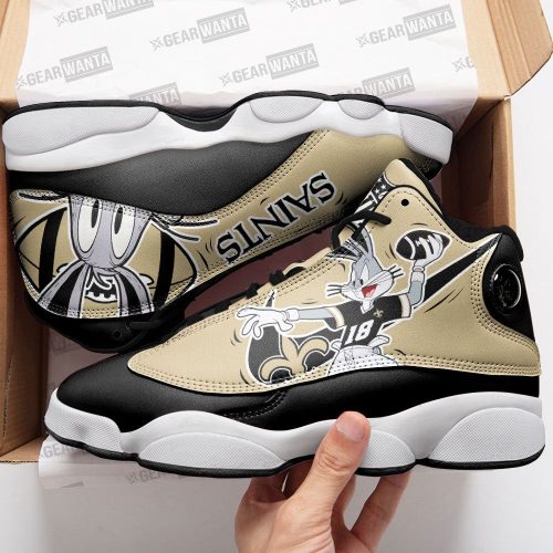 New Orleans Saints Bugs Bunny Air Jordan 13 Sneaker Custom For Fans Gift