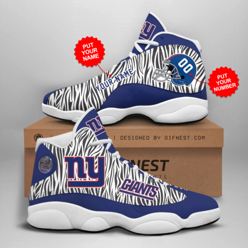 New York Giants Air Jordan 13 Sneaker Custom For Fans Gift