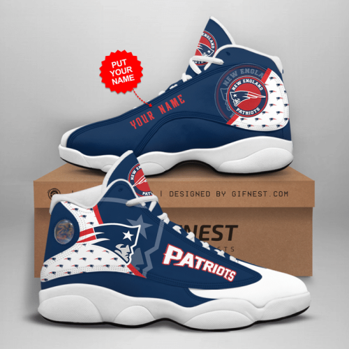New England Patriots Air Jordan 13 Sneaker Custom For Fans Gift