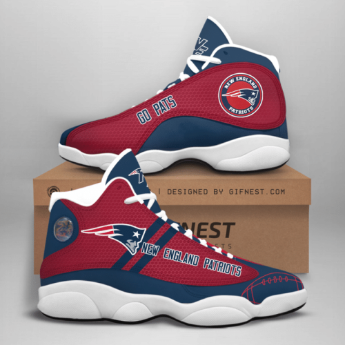 New England Patriots Air Jordan 13 Sneaker Custom For Fans Gift