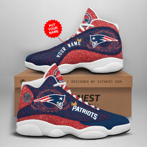 New England Patriots Air Jordan 13 Sneaker Custom For Fans Gift
