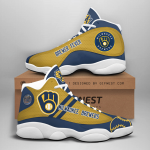 Milwaukee Brewers Air Jordan 13 Sneaker Custom For Fans  Unisex Shoes Gift