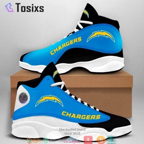 Los Angeles Chargers Air Jordan 13 Sneaker Custom For Fans Gift
