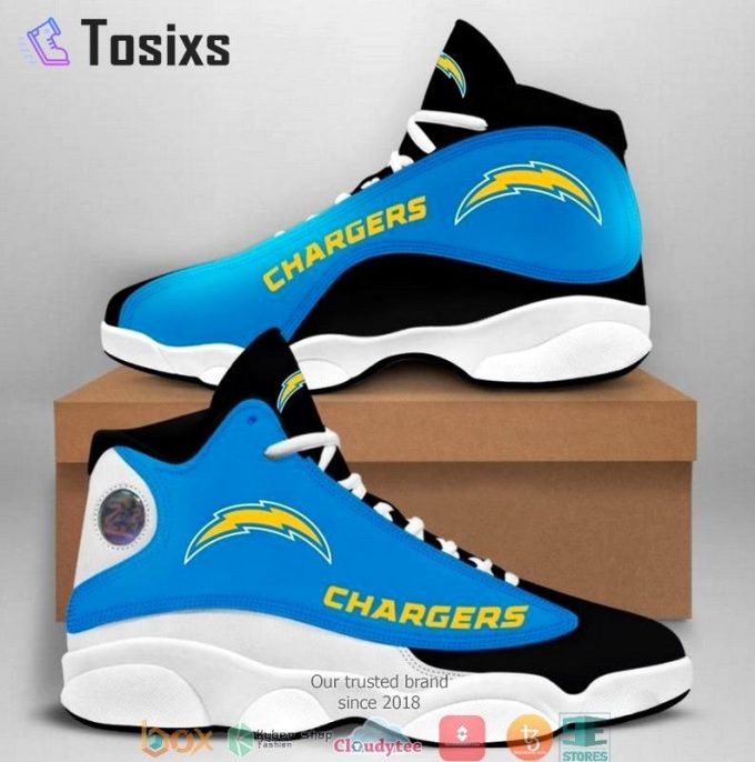 Los Angeles Chargers Air Jordan 13 Sneaker Custom For Fans Gift