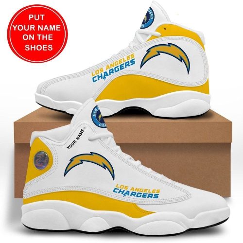 Los Angeles Chargers Air Jordan 13 Sneaker Custom For Fans Gift