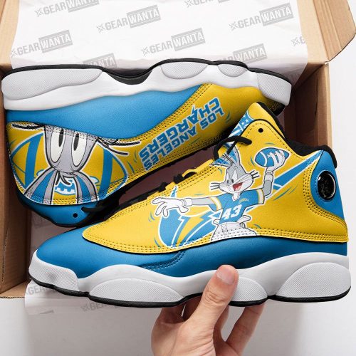 Los Angeles Chargers Air Jordan 13 Sneaker Custom For Fans Gift