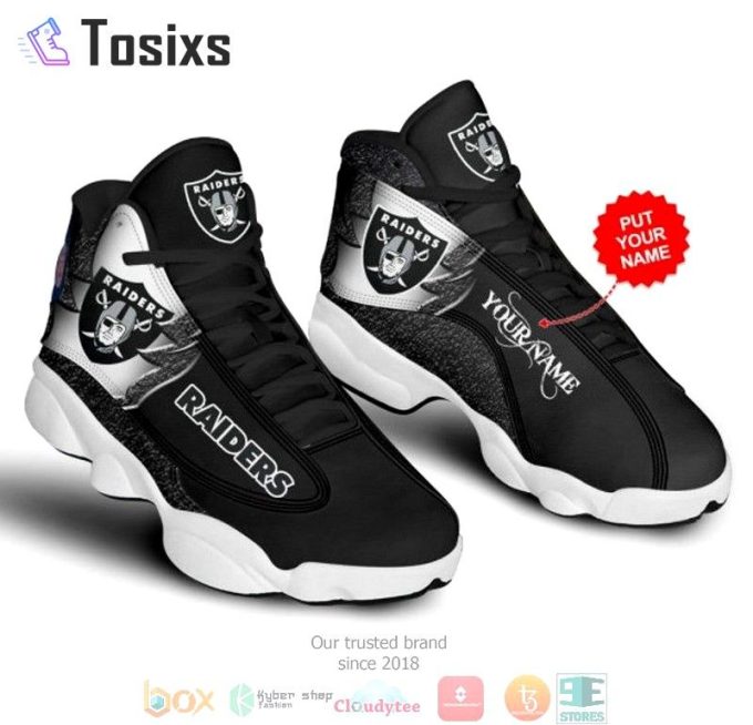 Las Vegas Raiders Air Jordan 13 Sneaker Custom For Fans Gift