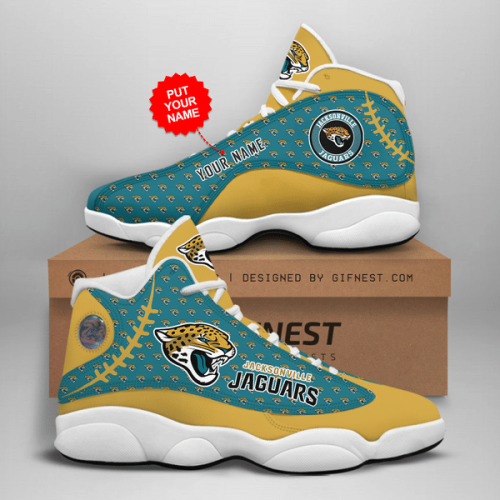 Jacksonville Jaguars Air Jordan 13 Sneaker Custom For Fans Gift