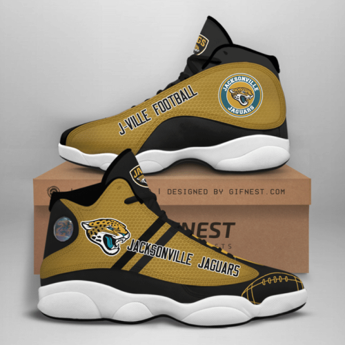Jacksonville Jaguars Air Jordan 13 Sneaker Custom For Fans Gift