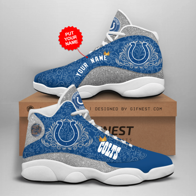 Indianapolis Colts Air Jordan 13 Sneaker Custom For Fans Gift
