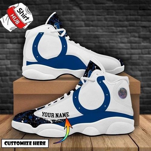 Indianapolis Colts Air Jordan 13 Sneaker Custom For Fans Gift