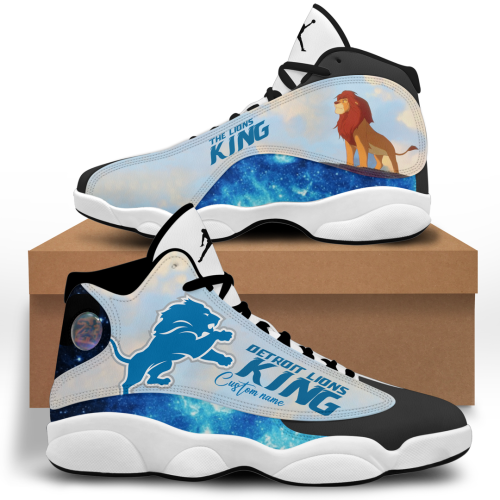 Detroit Lions Air Jordan 13 Sneaker Custom For Fans Gift