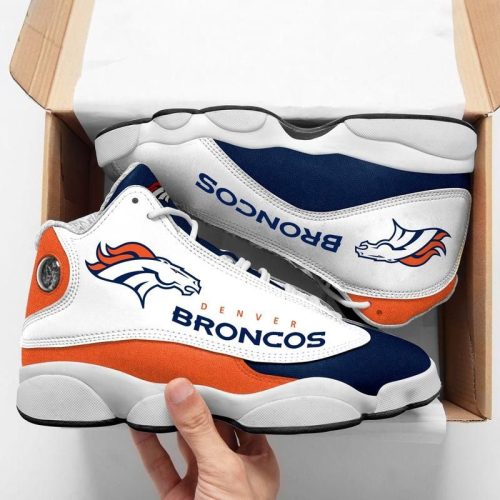 Denver Broncos Air Jordan 13 Sneaker Custom For Fans Gift