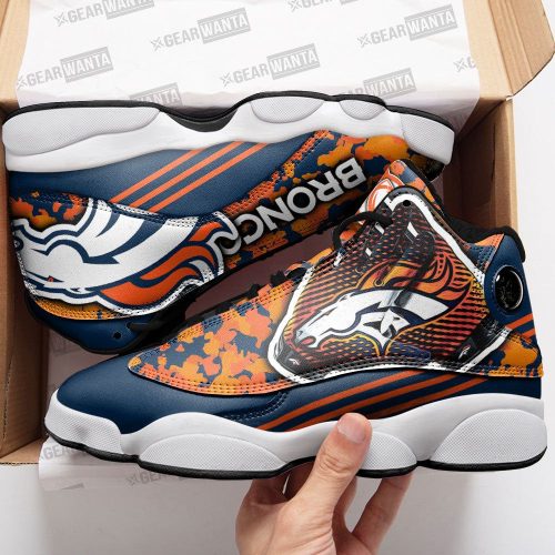 Denver Broncos Air Jordan 13 Sneaker Custom For Fans Gift