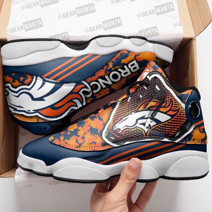 Denver Broncos Air Jordan 13 Sneaker Custom For Fans Gift
